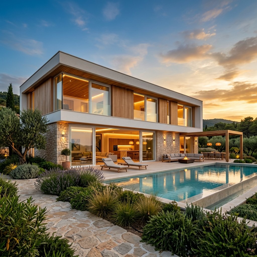 Premium luxury villa with UPVC windows